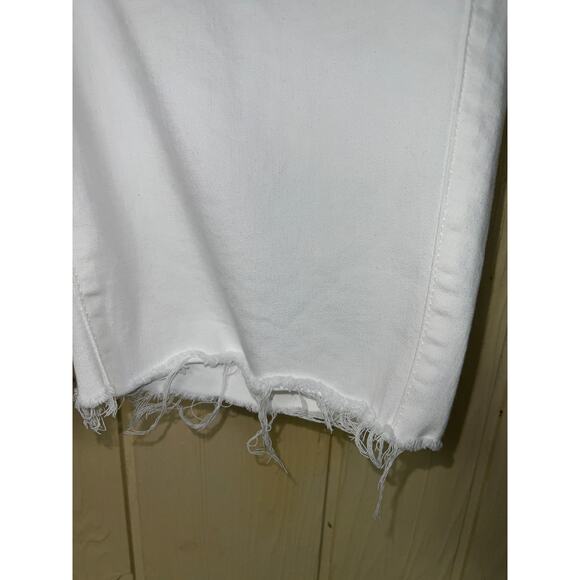 Torrid Shorts Womens 18W Bermuda White Denim Jean Fray Raw Hems Skinny Leg - Picture 5 of 11